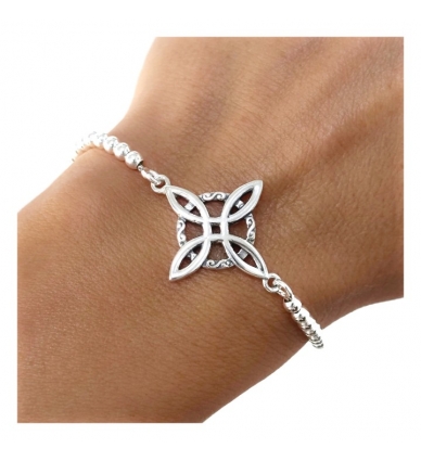 Pulsera Bolas Nudo de Brujas