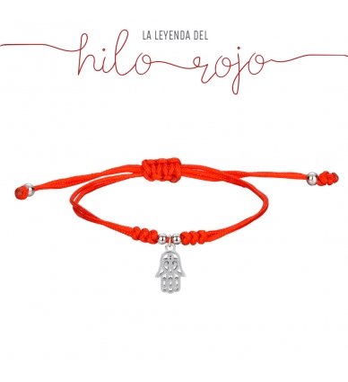 Pulsera Hilo Rojo Plata...