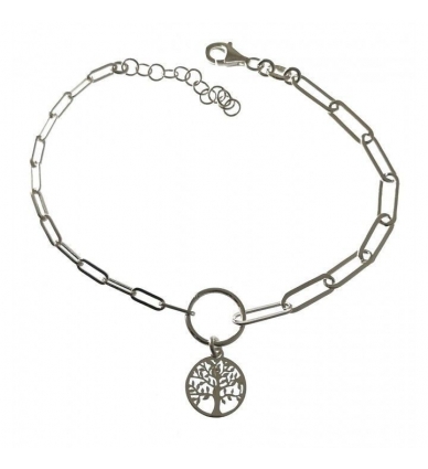 Pulsera Plata Árbol De La Vida