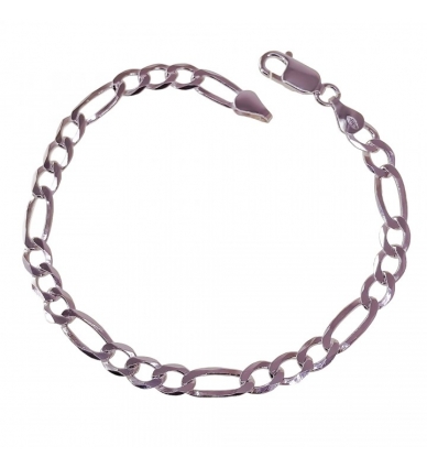 Pulsera Plata Alternada